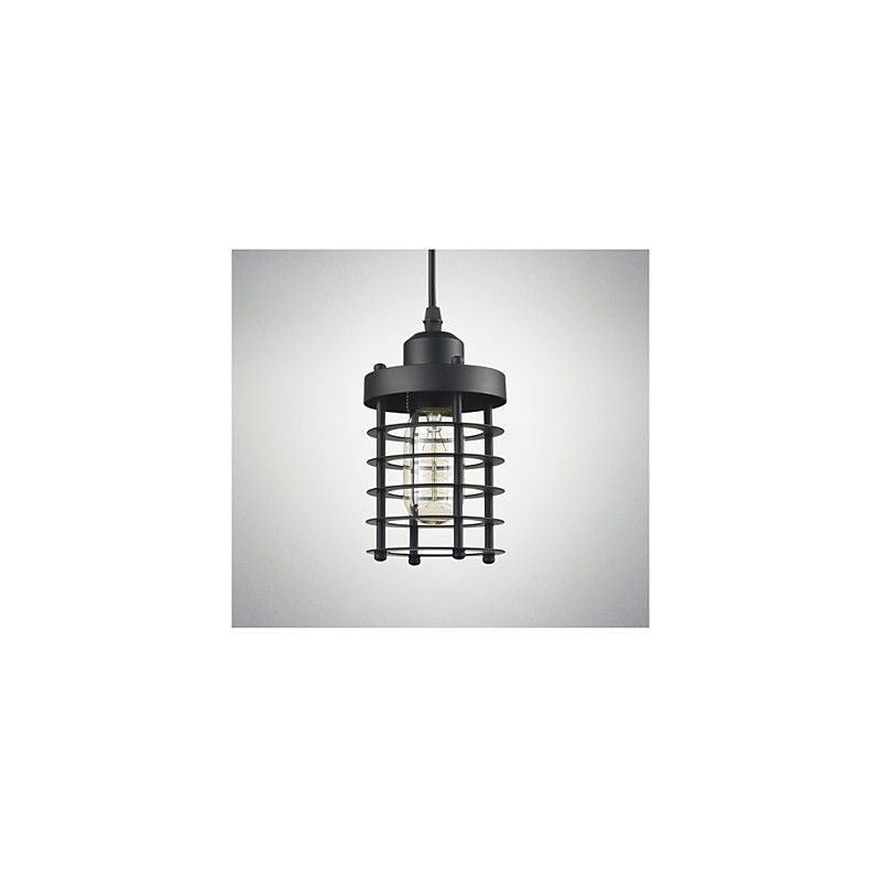 Plafonnier rétro industriel en fer, lustre vintage, luminaire suspendu pour magasin