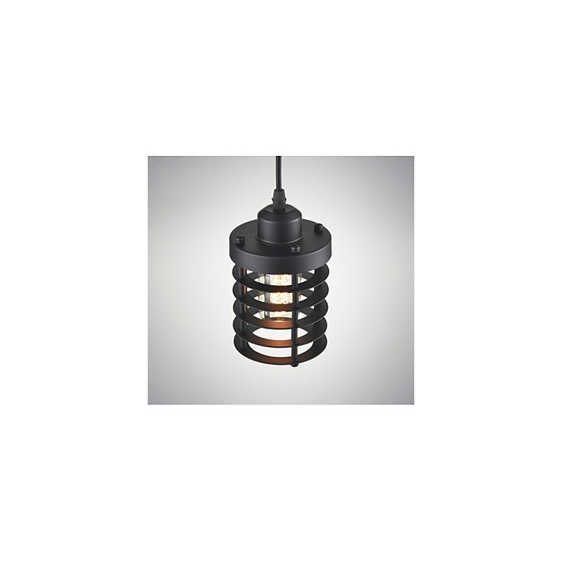 Plafonnier rétro industriel en fer, lustre vintage, luminaire suspendu pour magasin