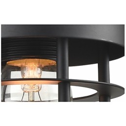 Plafonnier rétro industriel en fer, lustre vintage, luminaire suspendu pour magasin