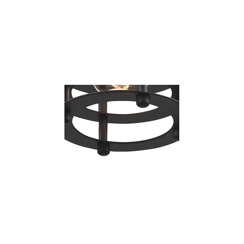 Plafonnier rétro industriel en fer, lustre vintage, luminaire suspendu pour magasin