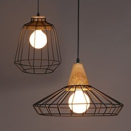 Lustre nordique créatif en fer forgé style café rétro