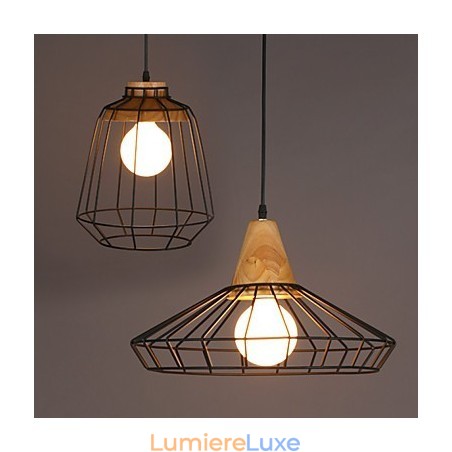 Lustre nordique créatif en fer forgé style café rétro Lustre nordique créatif en fer forgé style café rétro