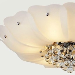 Lustre suspendu en métal galvanisé et cristal, style moderne, contemporain, traditionnel, classique, rustique, style lodge, vintage, rétro