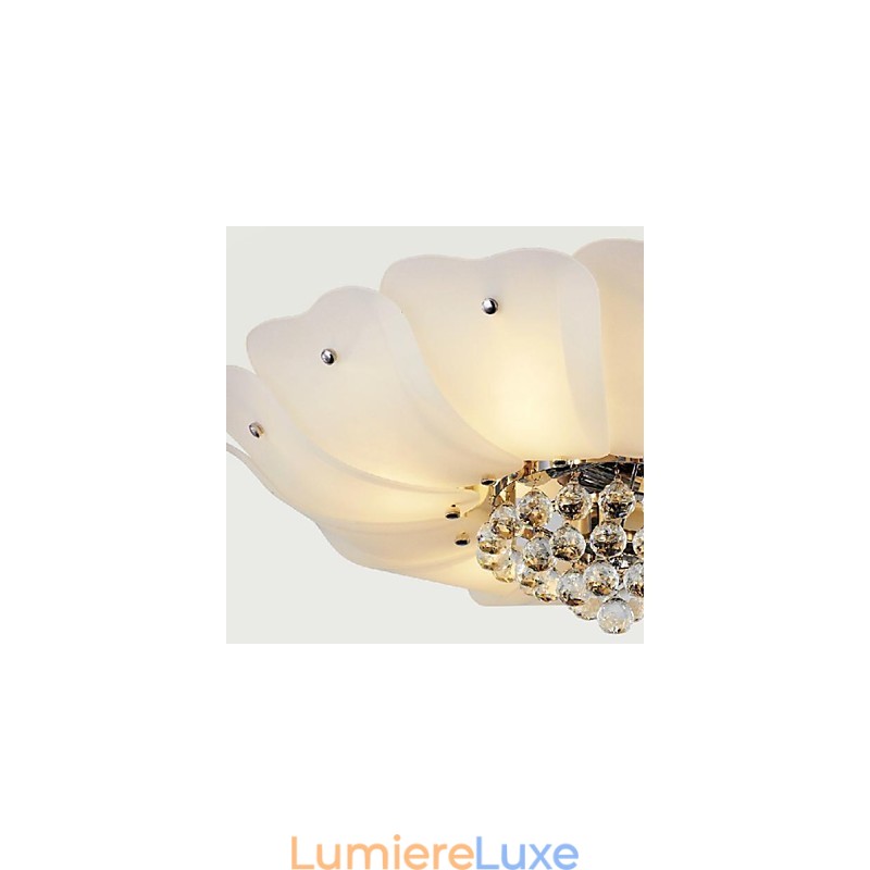 Lustre suspendu en métal galvanisé et cristal, style moderne, contemporain, traditionnel, classique, rustique, style lodge, vintage, rétro