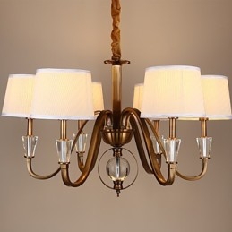 Lustre en métal galvanisé style mini cristal vintage Rustic Lodge