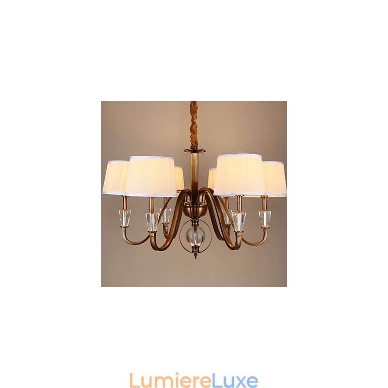Lustre en métal galvanisé style mini cristal vintage Rustic Lodge