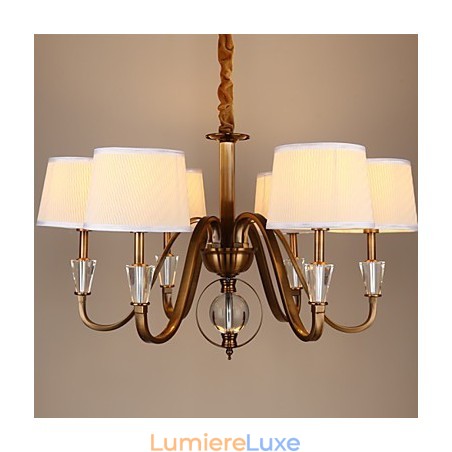 Lustre en métal galvanisé style mini cristal vintage Rustic Lodge Lustre en métal galvanisé style mini cristal vintage Rustic Lodge