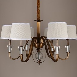 Lustre en métal galvanisé style mini cristal vintage Rustic Lodge