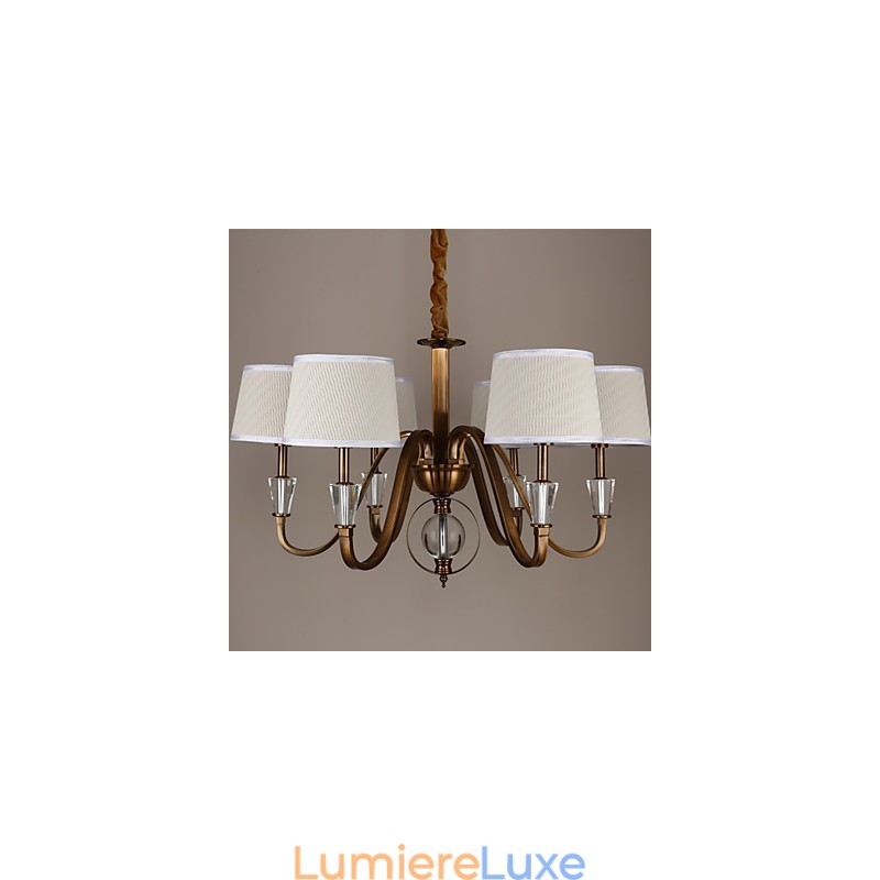 Lustre en métal galvanisé style mini cristal vintage Rustic Lodge