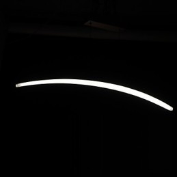 Suspension moderne contemporaine en métal galvanisé et acrylique