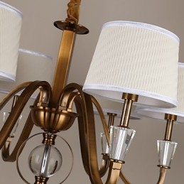 Lustre en métal galvanisé style mini cristal vintage Rustic Lodge