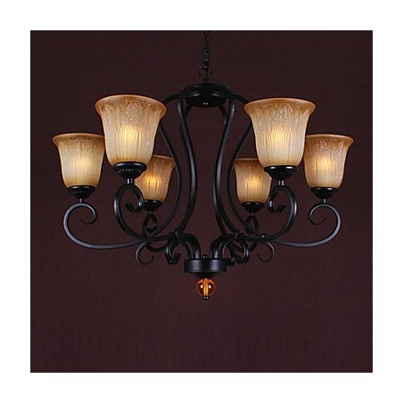 Lustre traditionnel de style bougie classique peint Lustre traditionnel de style bougie classique peint