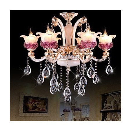 Pendentif en cristal de jade violet chinois de style européen simple et moderne Pendentif en cristal de jade violet chinois de style européen simple et moderne