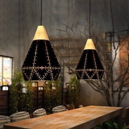 Plafonniers rétro classiques en métal, lampes suspendues simples, lampe suspendue de café