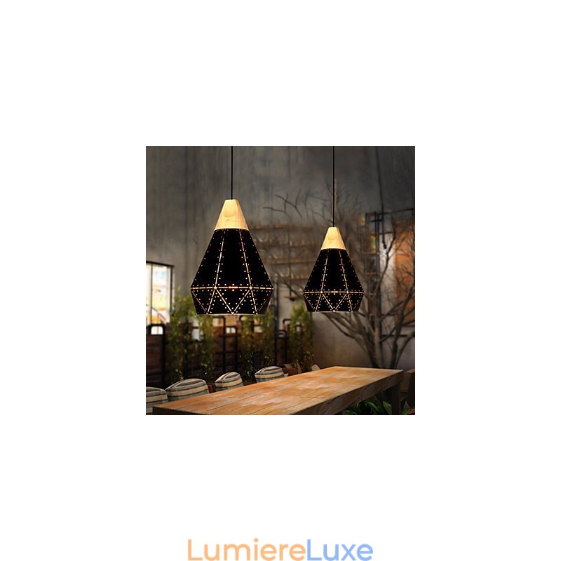 Plafonniers rétro classiques en métal, lampes suspendues simples, lampe suspendue de café