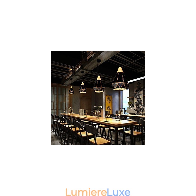 Plafonniers rétro classiques en métal, lampes suspendues simples, lampe suspendue de café