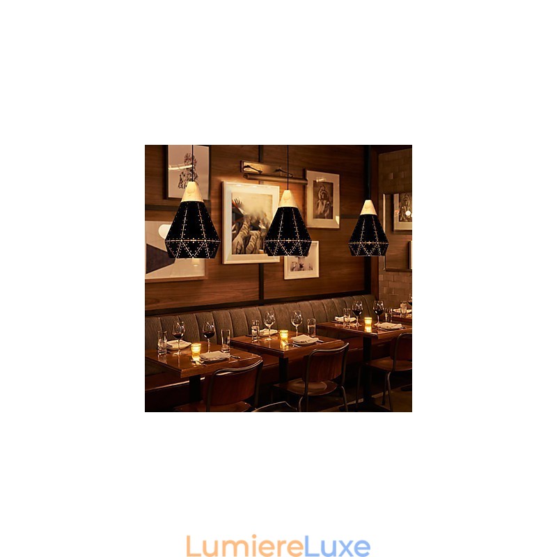 Plafonniers rétro classiques en métal, lampes suspendues simples, lampe suspendue de café