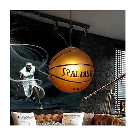 Pendentif en verre style café rétro basket-ball Pendentif en verre style café rétro basket-ball