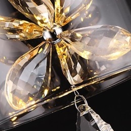 Suspension moderne contemporaine en cristal et autres verres