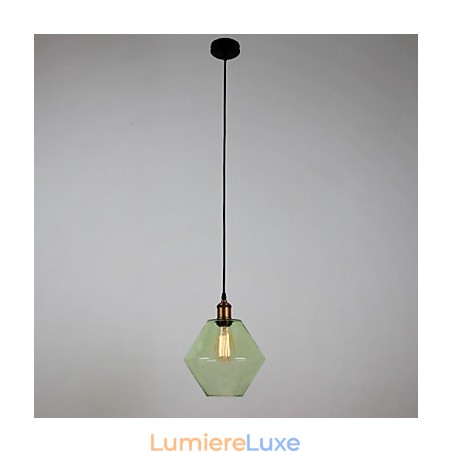 Suspension artistique minimaliste en verre à 1 lumière Suspension artistique minimaliste en verre à 1 lumière