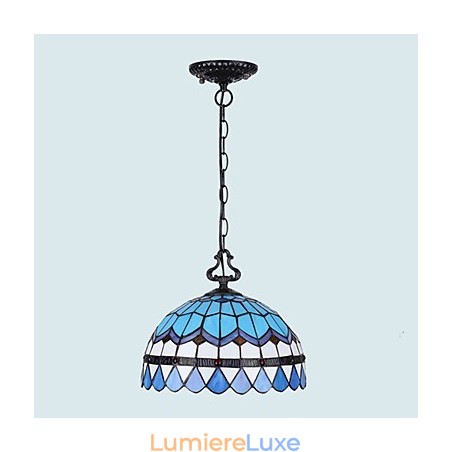 Lustre en vitrail des arts créatifs ruraux européens, restauration des anciennes manières de la lampe Lustre en vitrail des arts créatifs ruraux européens, restauration des anciennes manières de la lampe