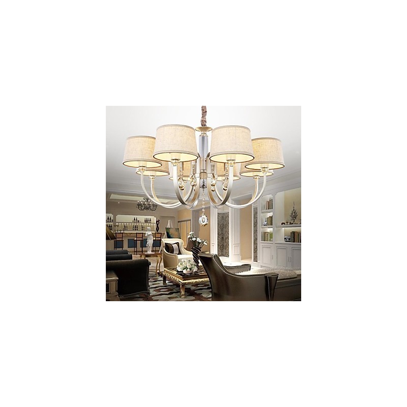 Lustre Country Crystal en métal argenté