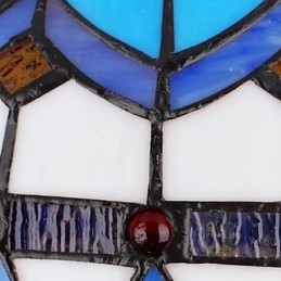 Lustre en vitrail des arts créatifs ruraux européens, restauration des anciennes manières de la lampe