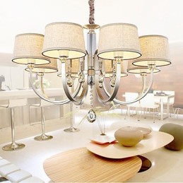 Lustre Country Crystal en métal argenté
