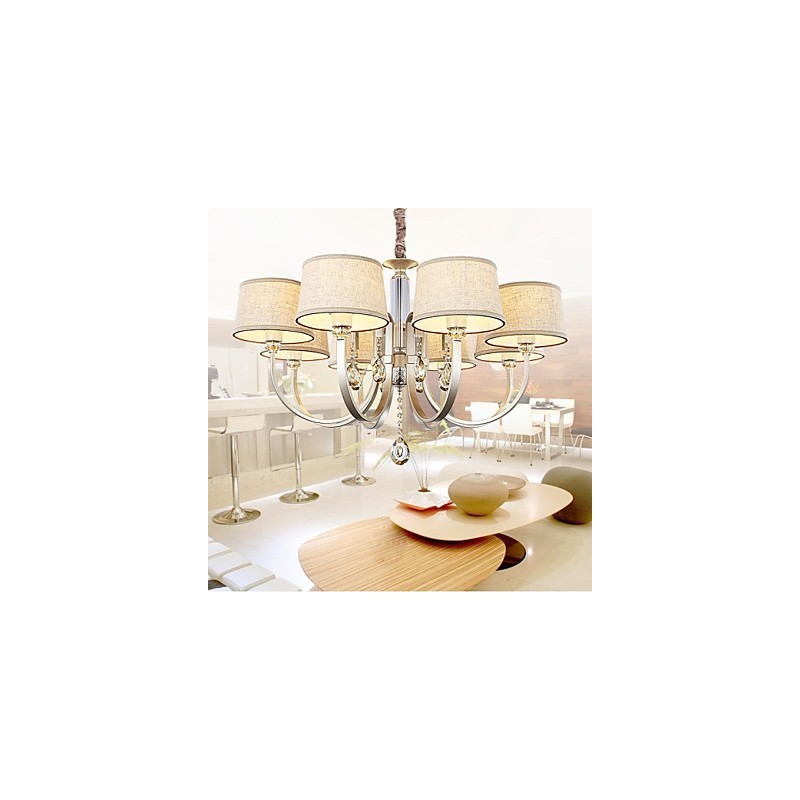 Lustre Country Crystal en métal argenté