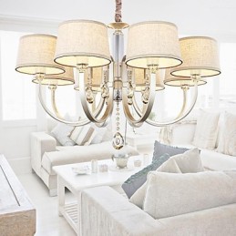 Lustre Country Crystal en métal argenté
