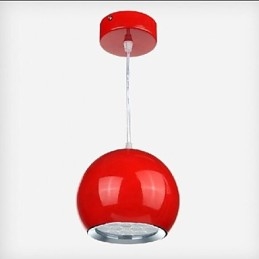 Suspension en métal moderne et contemporaine avec peinture globe