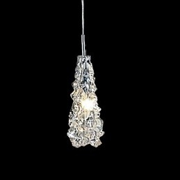 Lustre Tradition Classique en verre transparent à 1 lumière