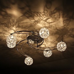 Plafonnier encastré électroplaqué contemporain moderne