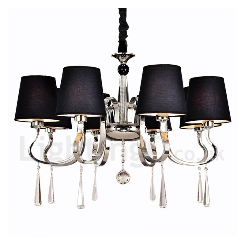 Lustre en métal chromé moderne, contemporain, traditionnel, classique, rustique, style lodge, vintage, style country island