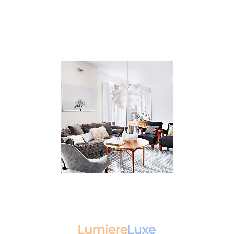 Lampe suspendue Lotus blanche contemporaine et minimaliste de Nordic Idea