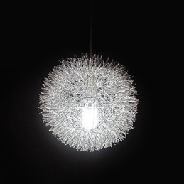Suspension moderne et contemporaine en métal avec globe
