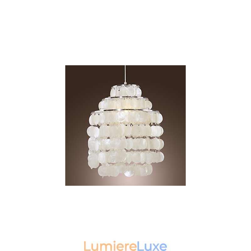 Suspension chromée de style mini contemporain moderne