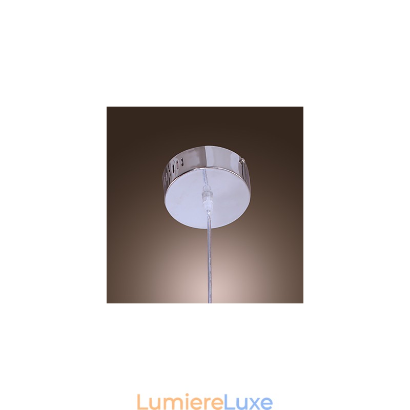 Suspension chromée de style mini contemporain moderne
