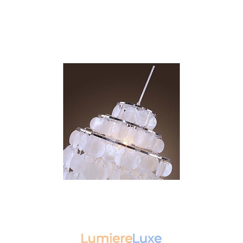 Suspension chromée de style mini contemporain moderne