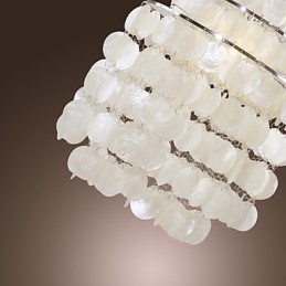 Suspension chromée de style mini contemporain moderne