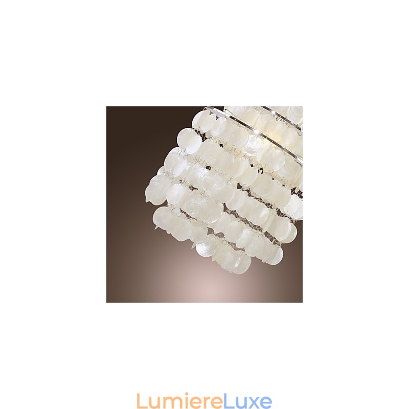 Suspension chromée de style mini contemporain moderne