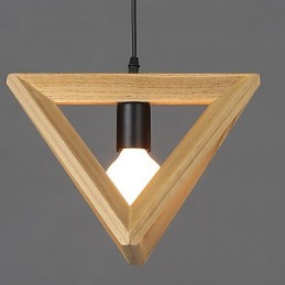 Suspension moderne en bois, lampes suspendues simples, lampe suspendue de café
