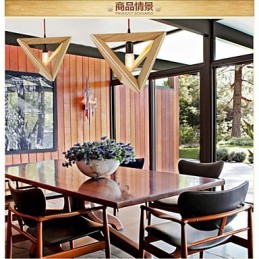 Suspension moderne en bois, lampes suspendues simples, lampe suspendue de café
