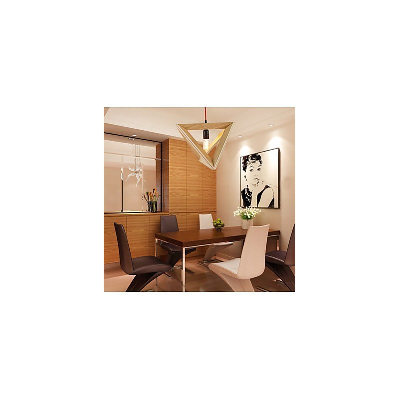 Suspension moderne en bois, lampes suspendues simples, lampe suspendue de café