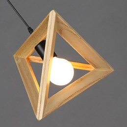Suspension moderne en bois, lampes suspendues simples, lampe suspendue de café