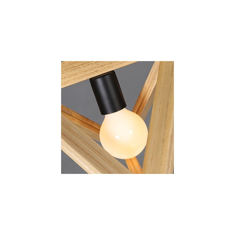 Suspension moderne en bois, lampes suspendues simples, lampe suspendue de café
