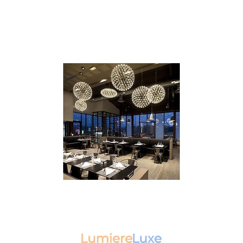Lustre contemporain créatif à suspension ronde