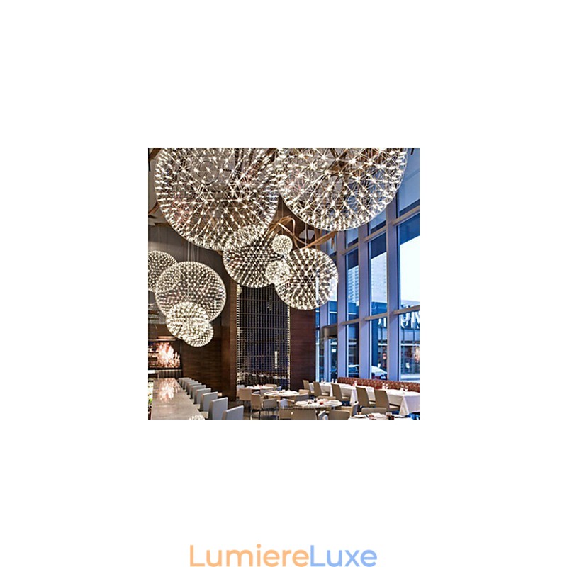 Lustre contemporain créatif à suspension ronde