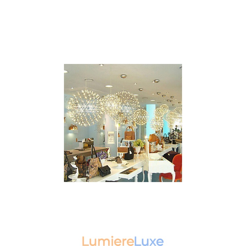 Lustre contemporain créatif à suspension ronde