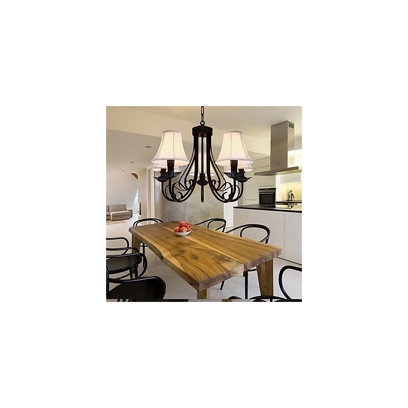 Lustre traditionnel classique en laiton antique
